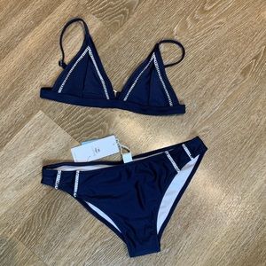 Cupshe Navy Bikini Set